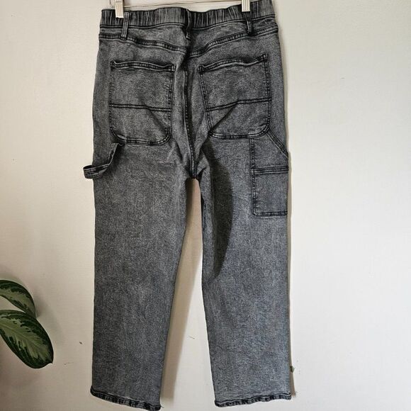 EUC WILD FABLE DARK WASH HIGHEST RISE UTILITY STRETCH JEANS SIZE 10 - Picture 7 of 14